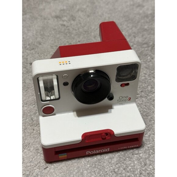 Polaroid One Stop -2 Step2 View Finder Instant-i Type Camera Red/White Works! - Picture 1 of 11